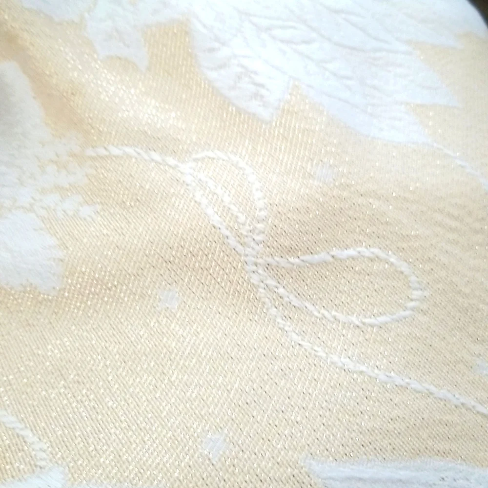 Vintage Metallic Table Cloth Made in Spain 56x115